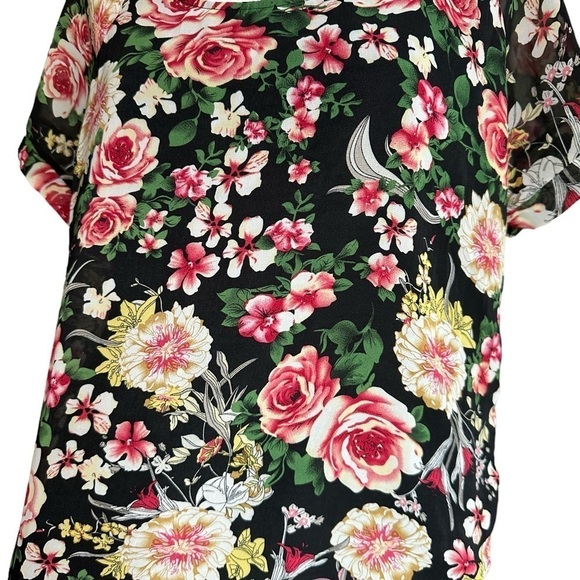 Elan Women’s Floral Short Sleeve Blouse Size 2XL - Picture 12 of 17